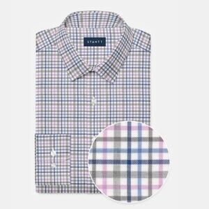 STANTT Brushed Grey Lilac Multi Stretch Twill Ludlow Top NWOT Customized Size